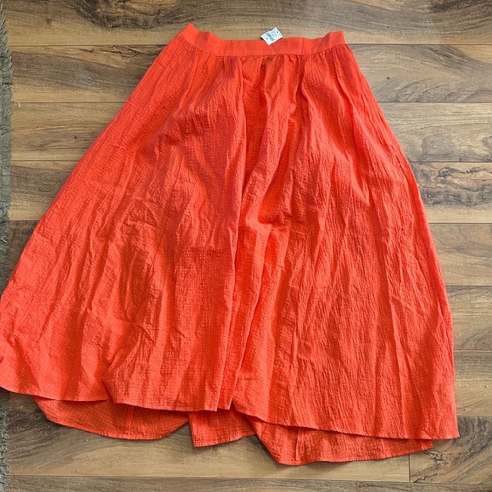 GAP Vibrant Orange A-Line Skirt (entire set in my closet, check it out so cute)